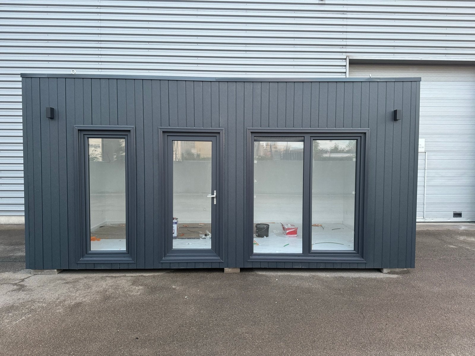Moderne kantoorunit / tuinkantoor / praktijkruimte, Doe-het-zelf en Verbouw, Bouwketen en Schaftketen, Nieuw, Ophalen