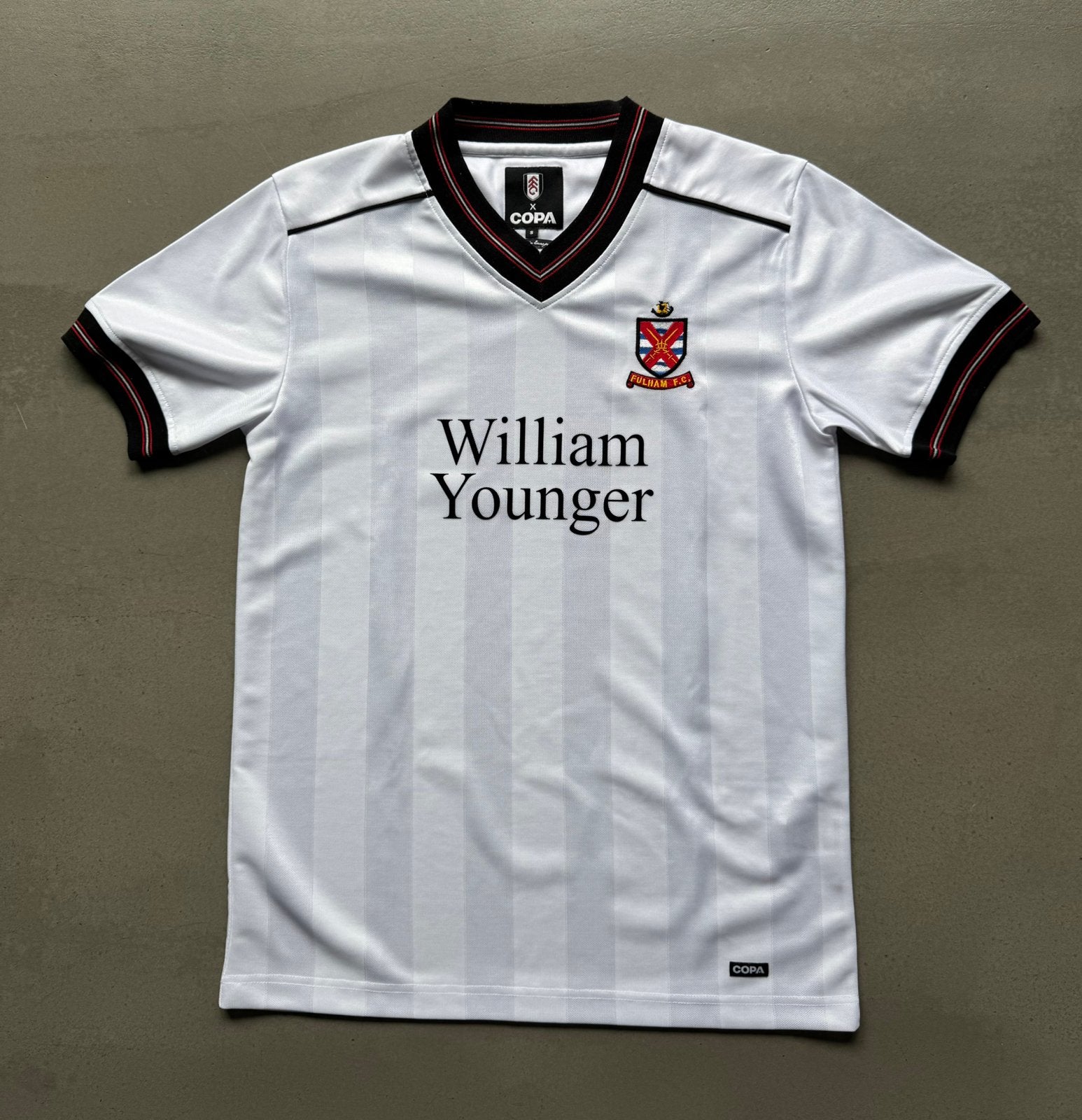 COPA shirt Fulham FC William Younger wit maat S zgan, Maat S, Ophalen of Verzenden, Zo goed als nieuw, Shirt