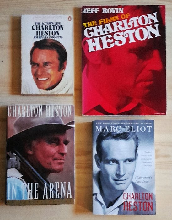 CHARLTON HESTON (vier boeken samen), Boeken, Ophalen of Verzenden, Gelezen, Film, Tv en Media