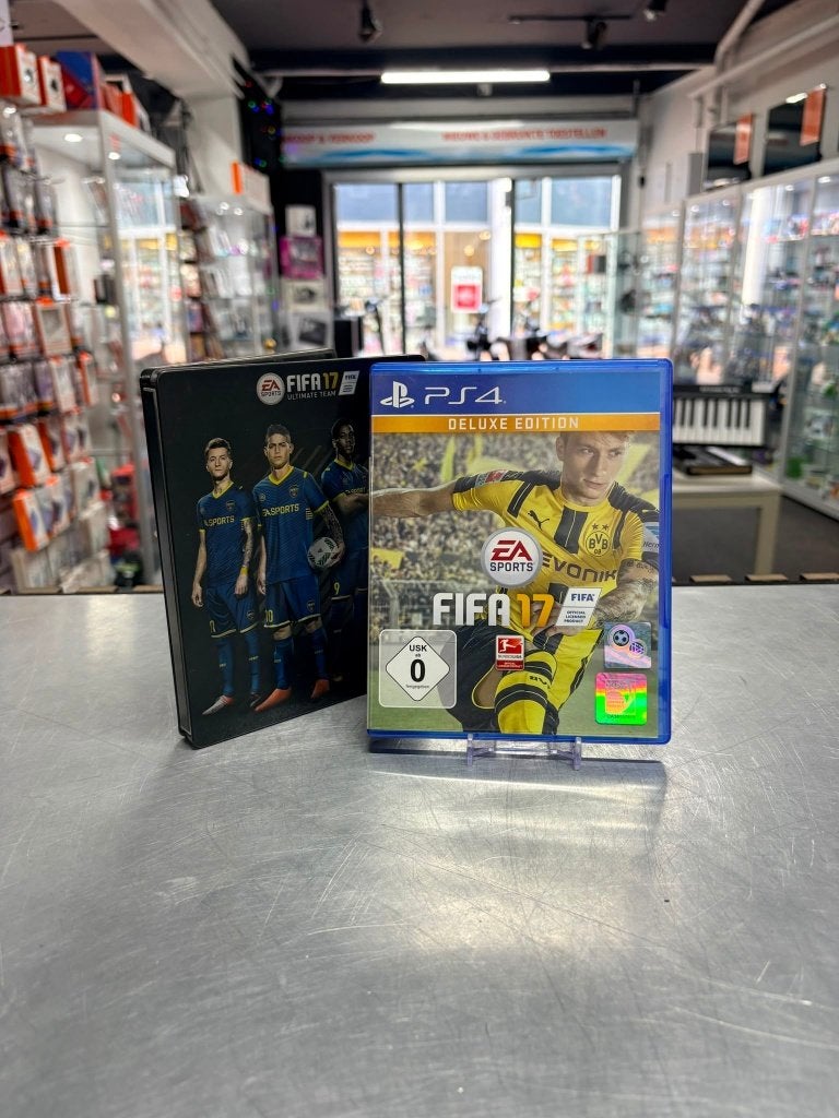 PlayStation 4 Game | Fifa 17 + Steelbox € 14,99, ., Ophalen of Verzenden, Zo goed als nieuw, .