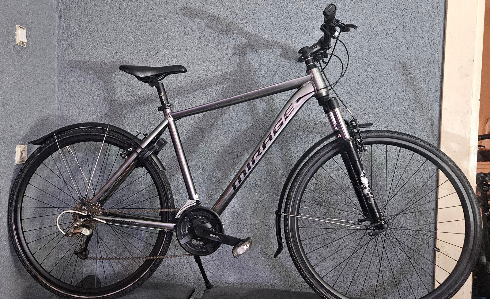 Altec Mirage herenfiets - Zo goed als nieuw met upgrades, Velgrem, Versnellingen, Zo goed als nieuw, 53 tot 57 cm