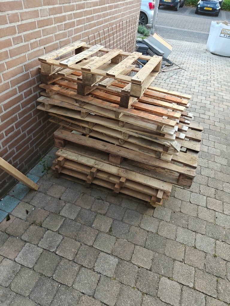 Pallets gratis, Doe-het-zelf en Verbouw, Hout en Planken, Ophalen, Gebruikt, Pallet, Minder dan 200 cm