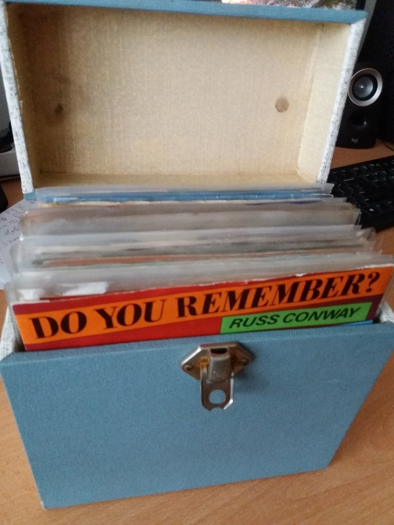 koffer vol met singles, Cd's en Dvd's, Ophalen of Verzenden, Gebruikt, 7 inch, Pop