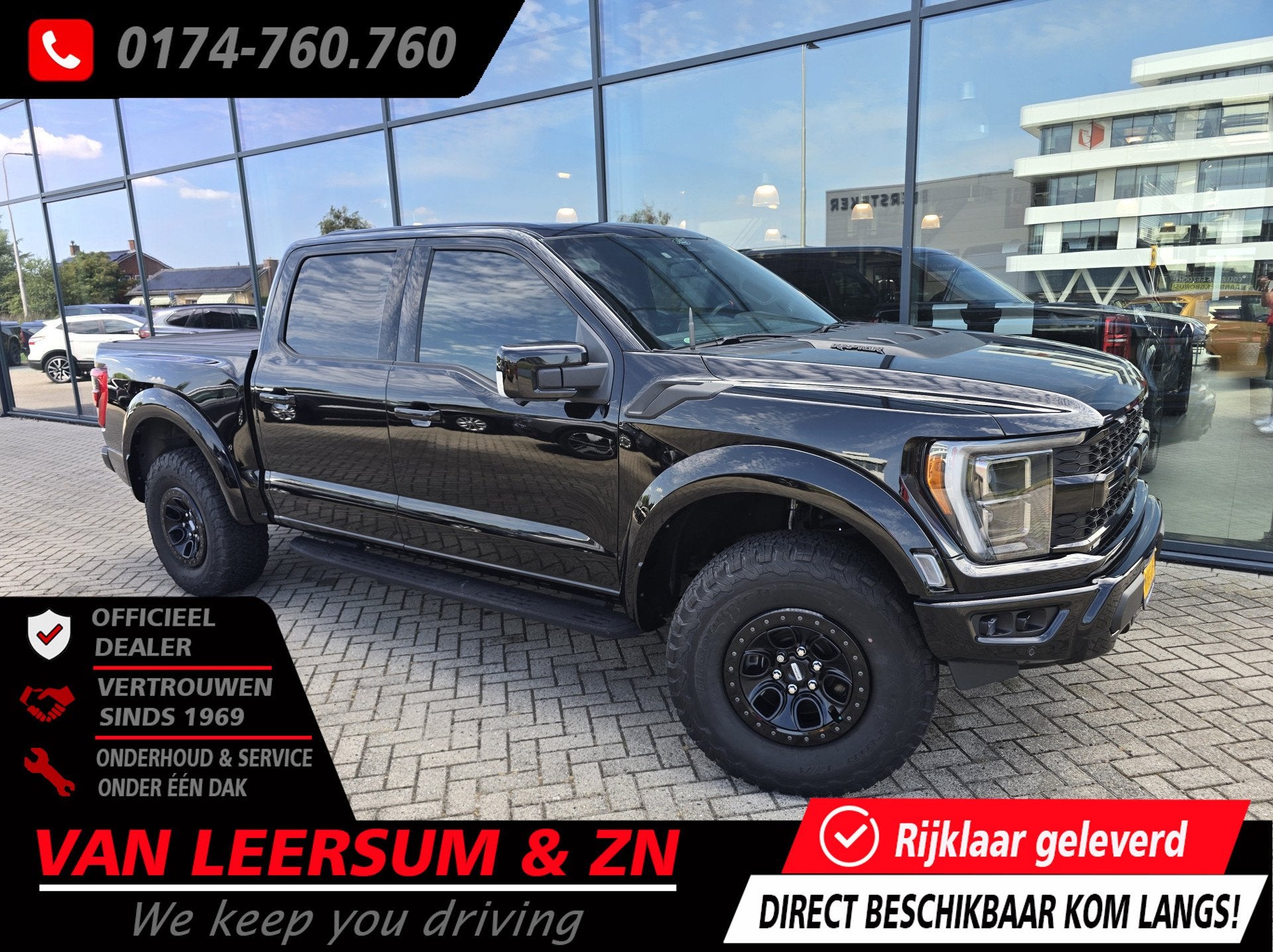 Ford USA F-150 SuperCrew Raptor | Pano | B&O | 360 camera, Automaat, Zwart, Bedrijf, Vierwielaandrijving