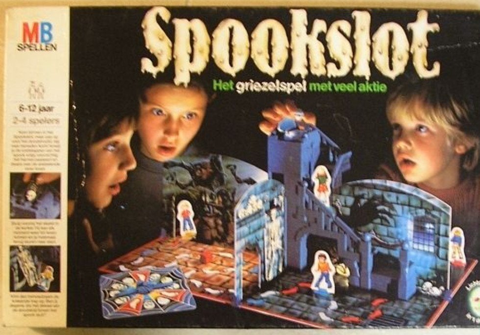Retro bordspel spookslot, Ophalen of Verzenden, Zo goed als nieuw