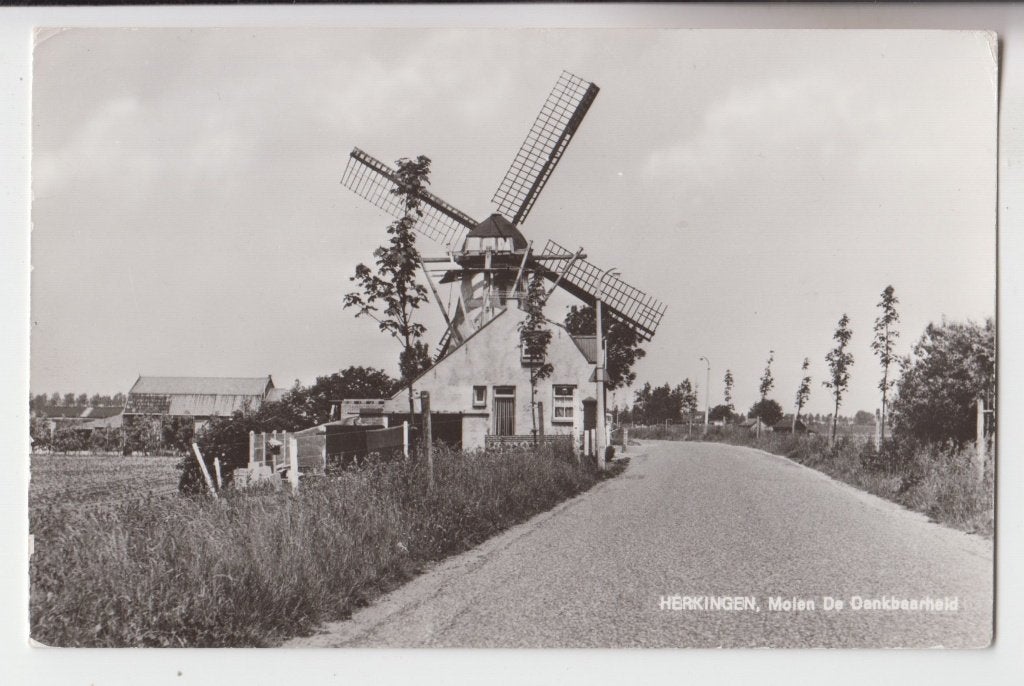 139 Herkingen, Molen De Dankbaarheid B10, Verzamelen, Verzenden, 1960 tot 1980, Gelopen, Zuid-Holland