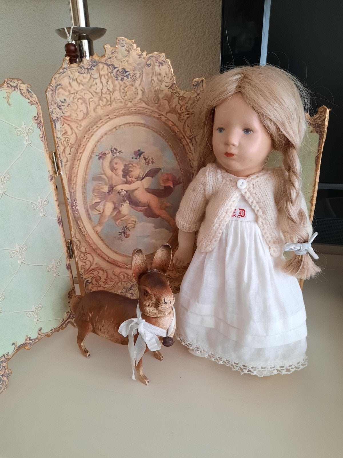 Mooie Kathe kruse pop 135€, Antiek en Kunst, Ophalen of Verzenden