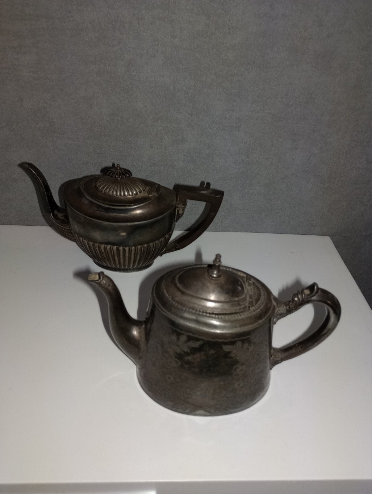 Twee Antieke theepotten 1880/1900, Ophalen of Verzenden