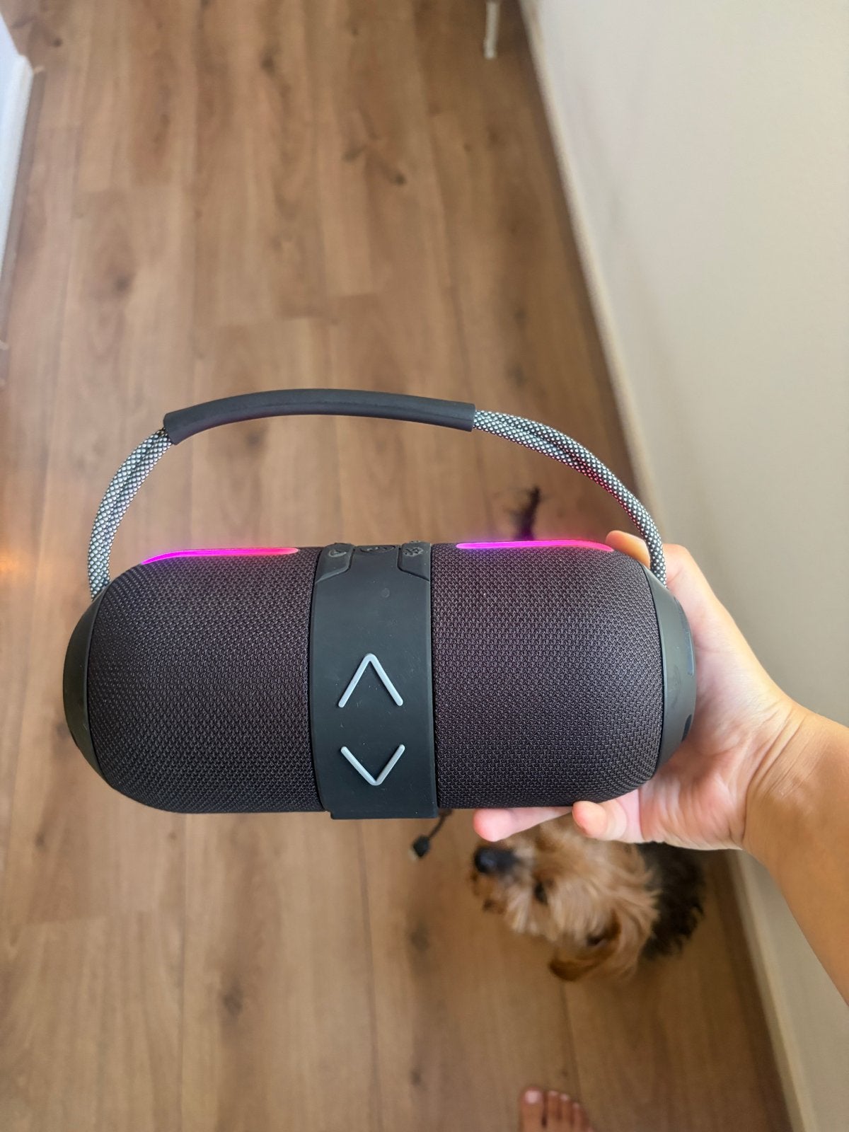 Brainz Draagbare Bluetooth Speaker met LED-verlichting, Zo goed als nieuw, Draagbare speaker, Bluetooth, Minder dan 60 watt