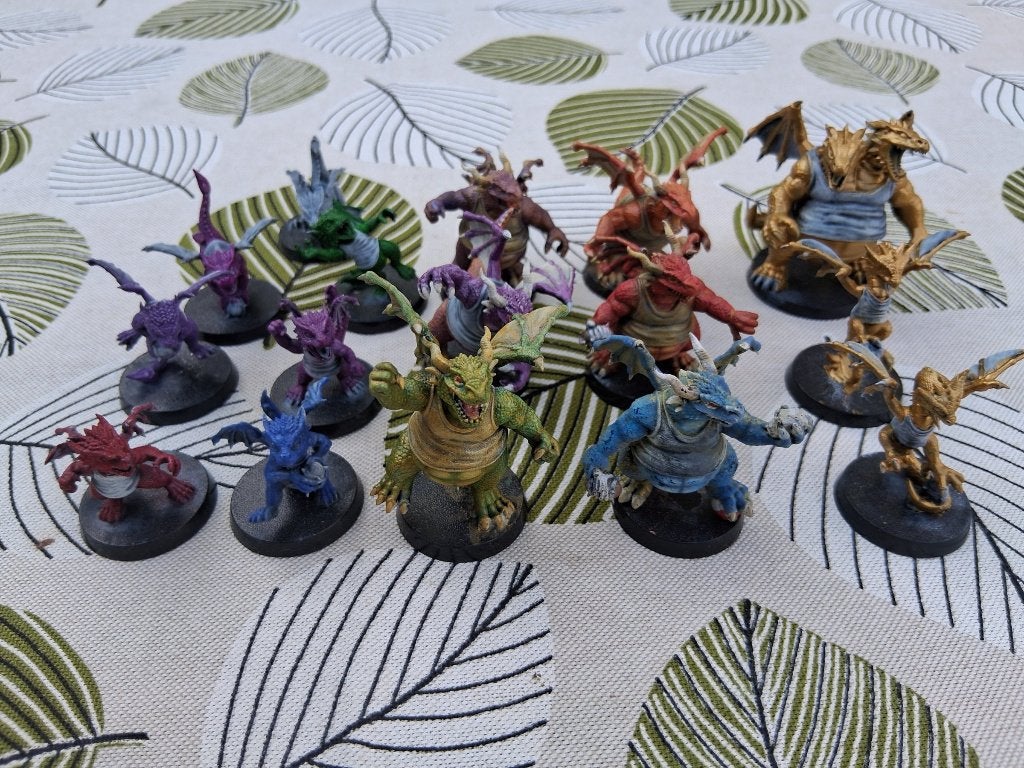 Blood Bowl Draken team (Lizards), Figuurtje(s), Overige soorten, Ophalen of Verzenden, Zo goed als nieuw