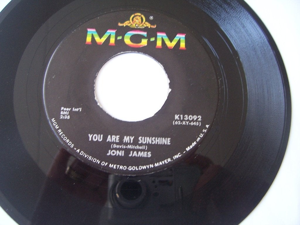 Joni James / MGM K13092 / You are my sunshine, Gebruikt, Verzenden, 7 inch, Pop