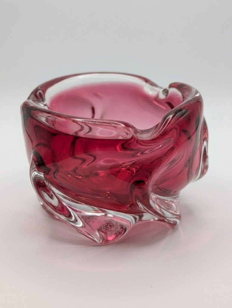 Vintage Josef Hospodka Kunstglas Asbak / Schaal – Chribska –, Verzenden