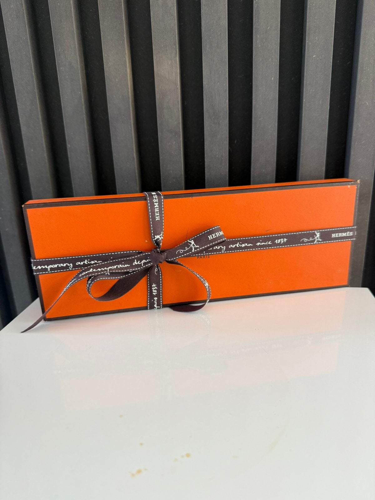 HERMES Jewelry Hard Case Box Watch/bracelet  used, Ophalen of Verzenden, Gebruikt, Verpakking