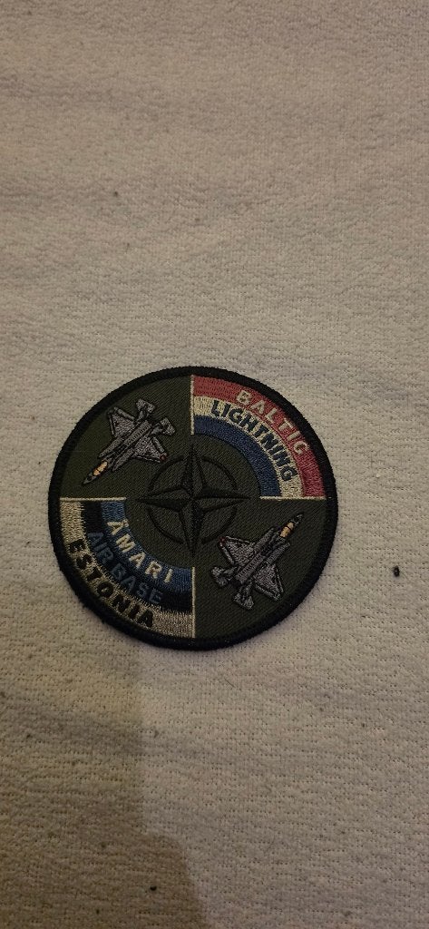 Baltic Lightning 313Squadron patch, Ophalen of Verzenden, Luchtmacht, Nederland, Embleem of Badge