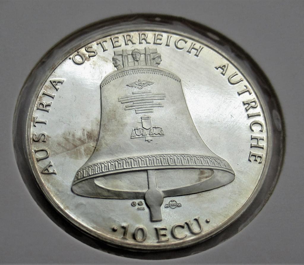 Oostenrijk 10 ecu 1994 weihnachten in frieden, Verzenden, Oostenrijk, Zilver