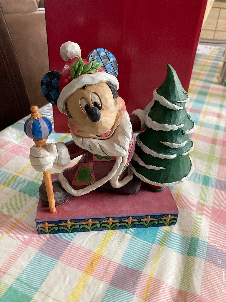 Nieuwe Mickey mouse traditions - Jolly ol St Mick ( Disney, Verzamelen, Ophalen of Verzenden, Mickey Mouse, Nieuw, Beeldje of Figuurtje