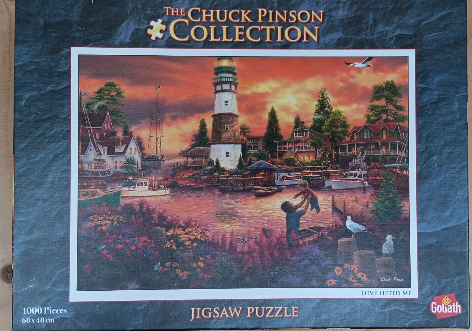 Puzzel, Chuck pinson, 1000 stukjes, Hobby en Vrije tijd, Denksport en Puzzels, Ophalen of Verzenden, 500 t/m 1500 stukjes, Gebruikt