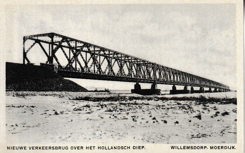 WILLEMSDORP-MOERDIJK - MIEUWE VERKEERSBRUG / HOLLANDSCH DIEP, Verzamelen, Ophalen of Verzenden, Ongelopen, Zuid-Holland