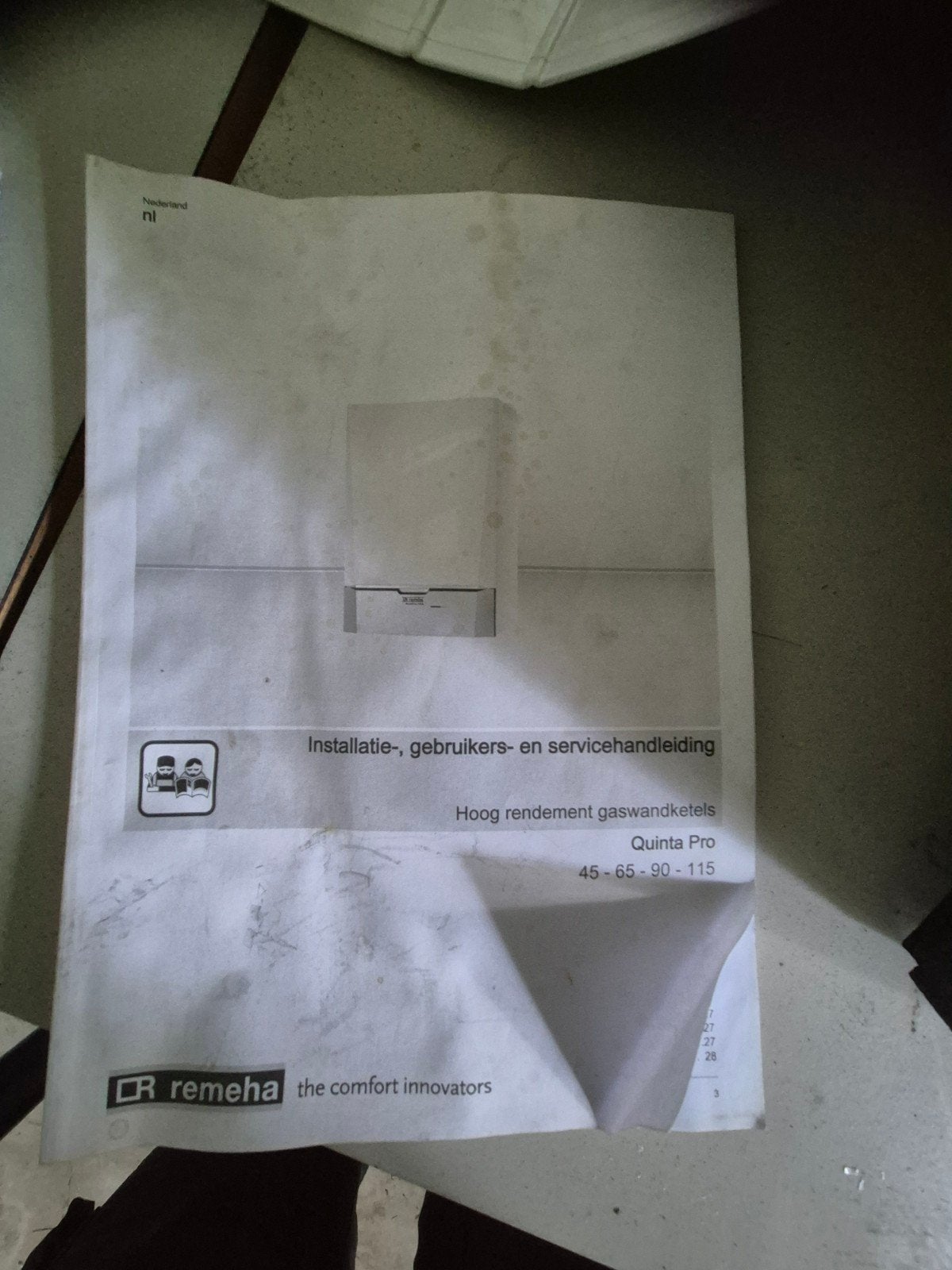 Remeha Quinta Pro CV-ketel - Zeer goed onderhouden, Doe-het-zelf en Verbouw, Verwarming en Radiatoren, Ophalen, Zo goed als nieuw