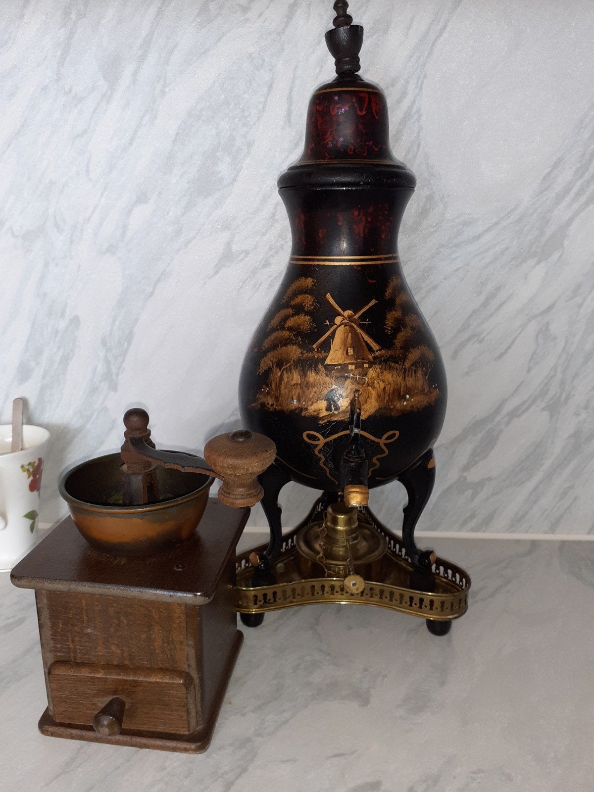 kraanpot en koffiemolen, Ophalen of Verzenden