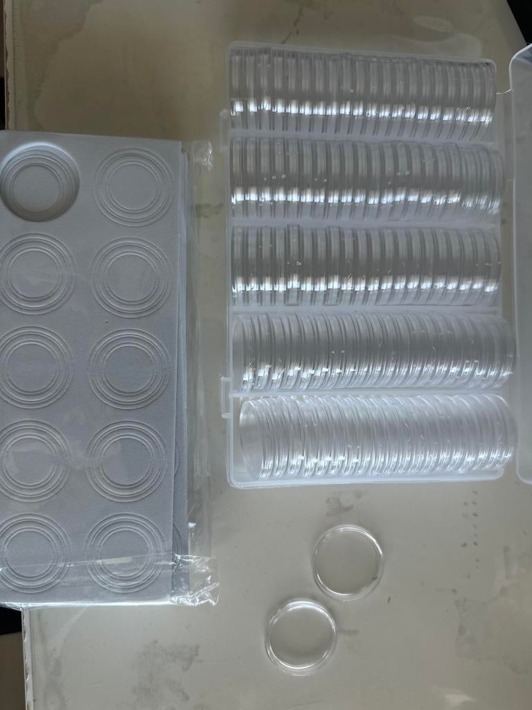Coin capsules and foam rings for coin collecting, Ophalen of Verzenden, Overige typen