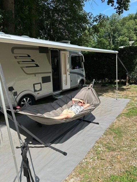 Fatboy Headdemock Grey Taupe NIEUW met frame en hoes, Ophalen, Meerpersoons, Nieuw, Met standaard