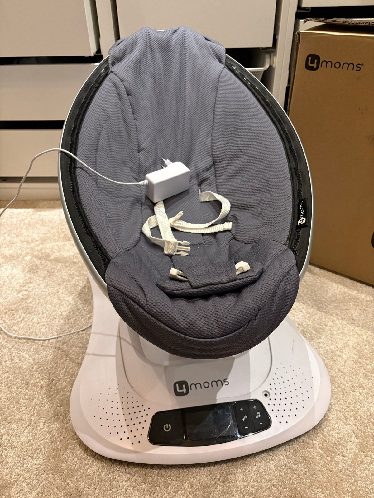 4moms MamaRoo 4.0 Wipstoel met 5 Bewegingen en Geluiden, Kinderen en Baby's, Wipstoel, Ophalen, Overige merken, Verstelbaar