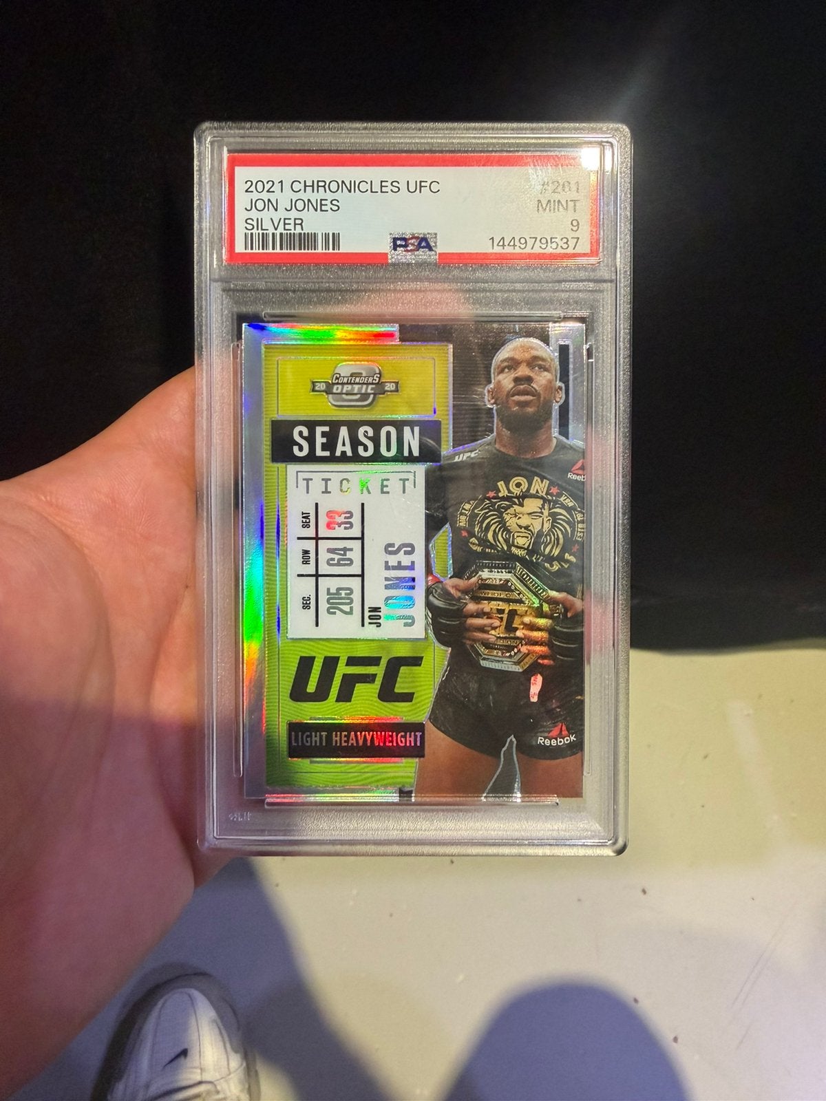 Jon Jones PSA 9 2021, Ophalen of Verzenden, Zo goed als nieuw