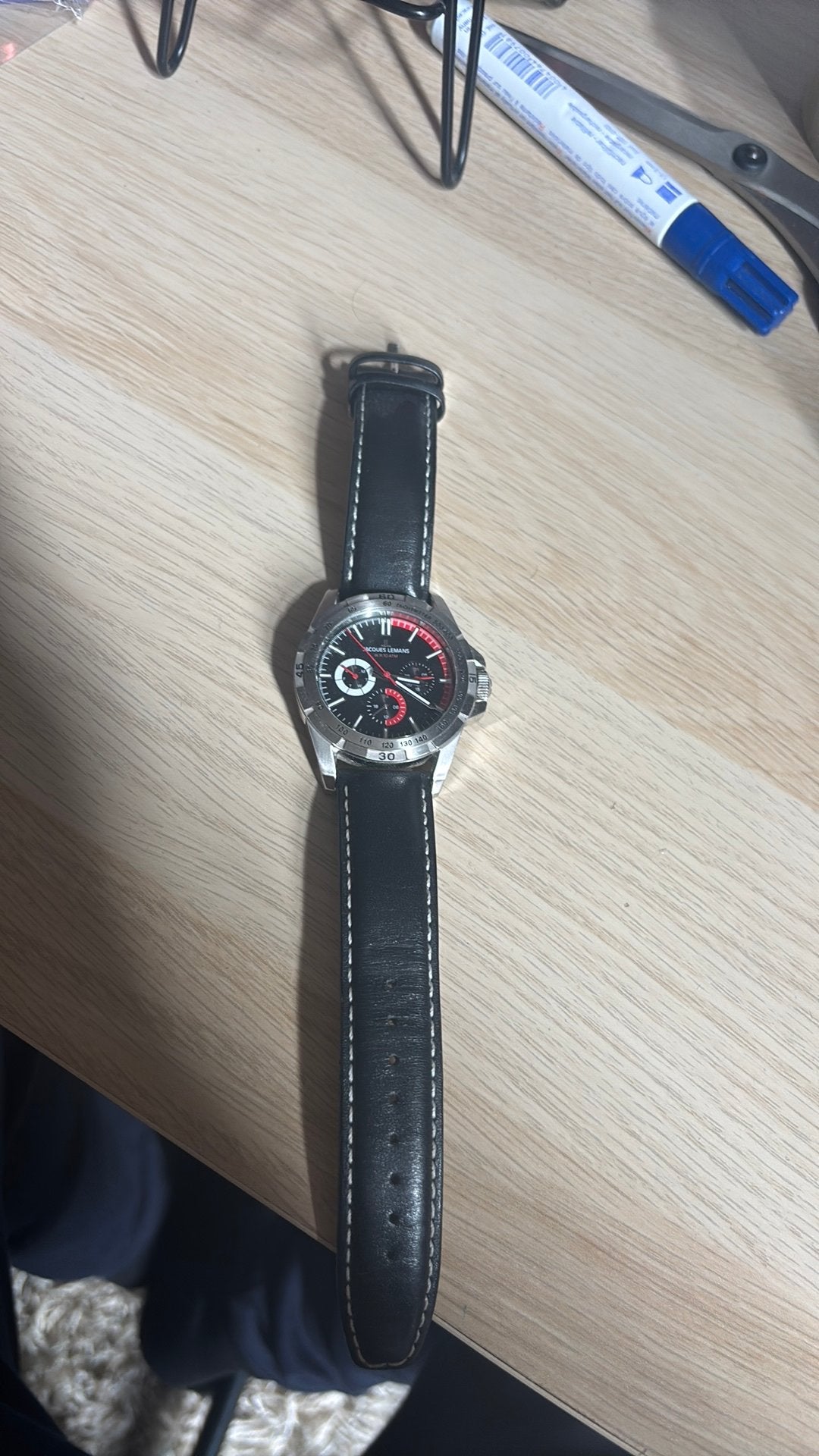 Vintage Jacques Lemans Horloge, Ophalen of Verzenden, Zo goed als nieuw, Overige merken