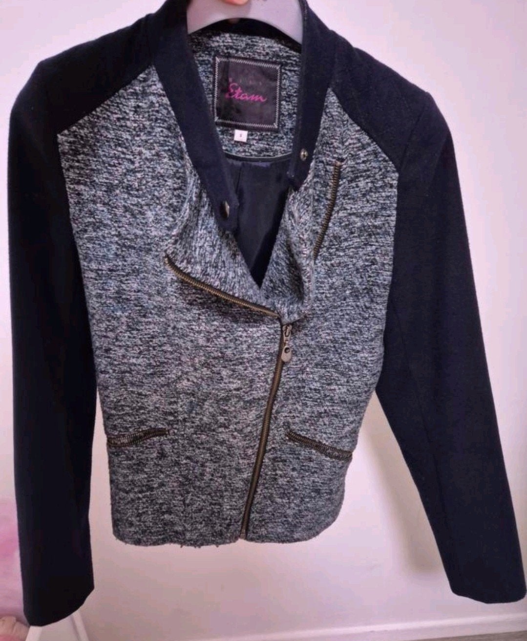 Blauw jasje dames maat S, Kleding | Dames, Ophalen of Verzenden, Zo goed als nieuw, Maat 38/40 (M), Blauw