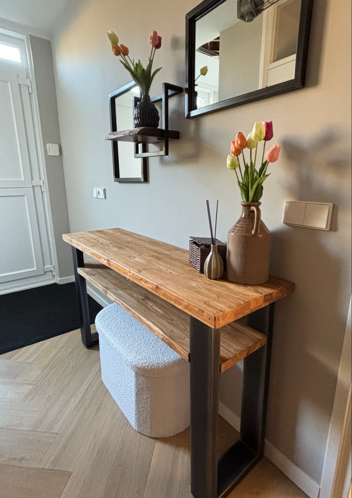Pronto wandmeubel Romaro collectie, Ophalen, 100 tot 150 cm, Teakhout, Zo goed als nieuw