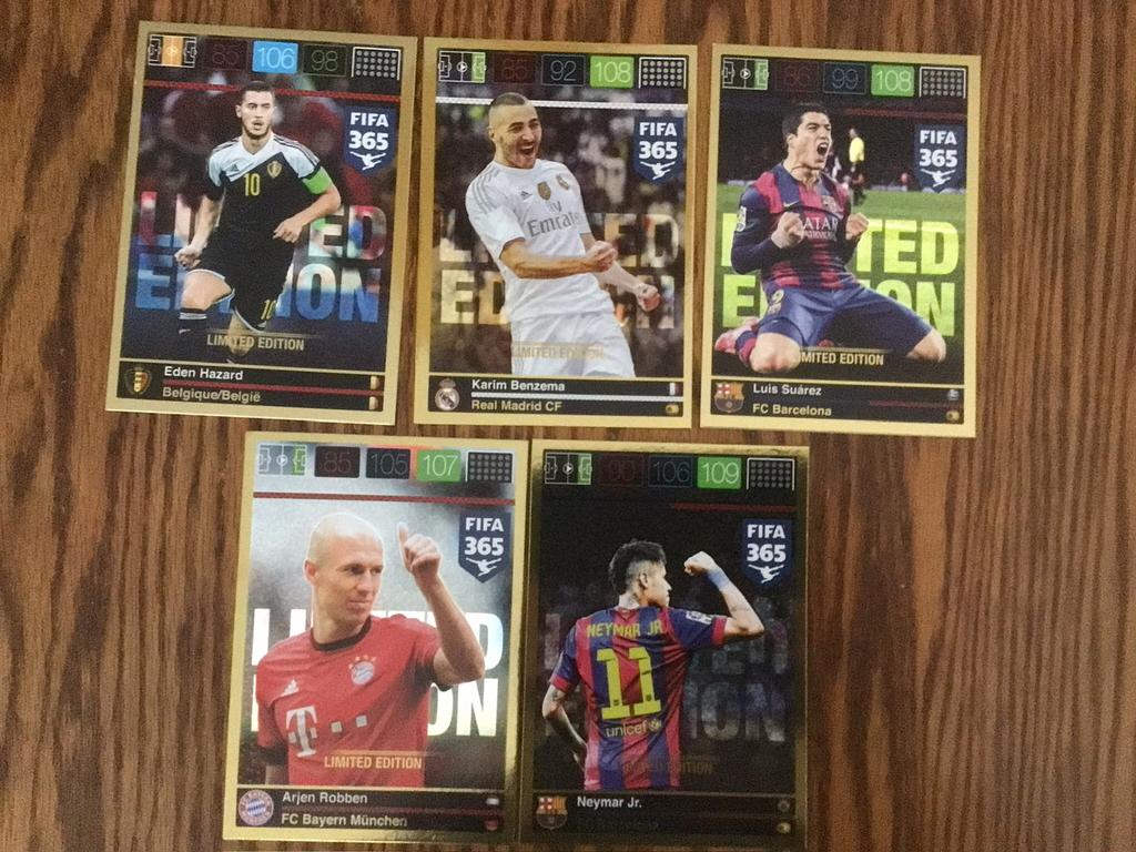 Panini 2015/2016 limiteds cards, Verzenden, Zo goed als nieuw, Meerdere plaatjes