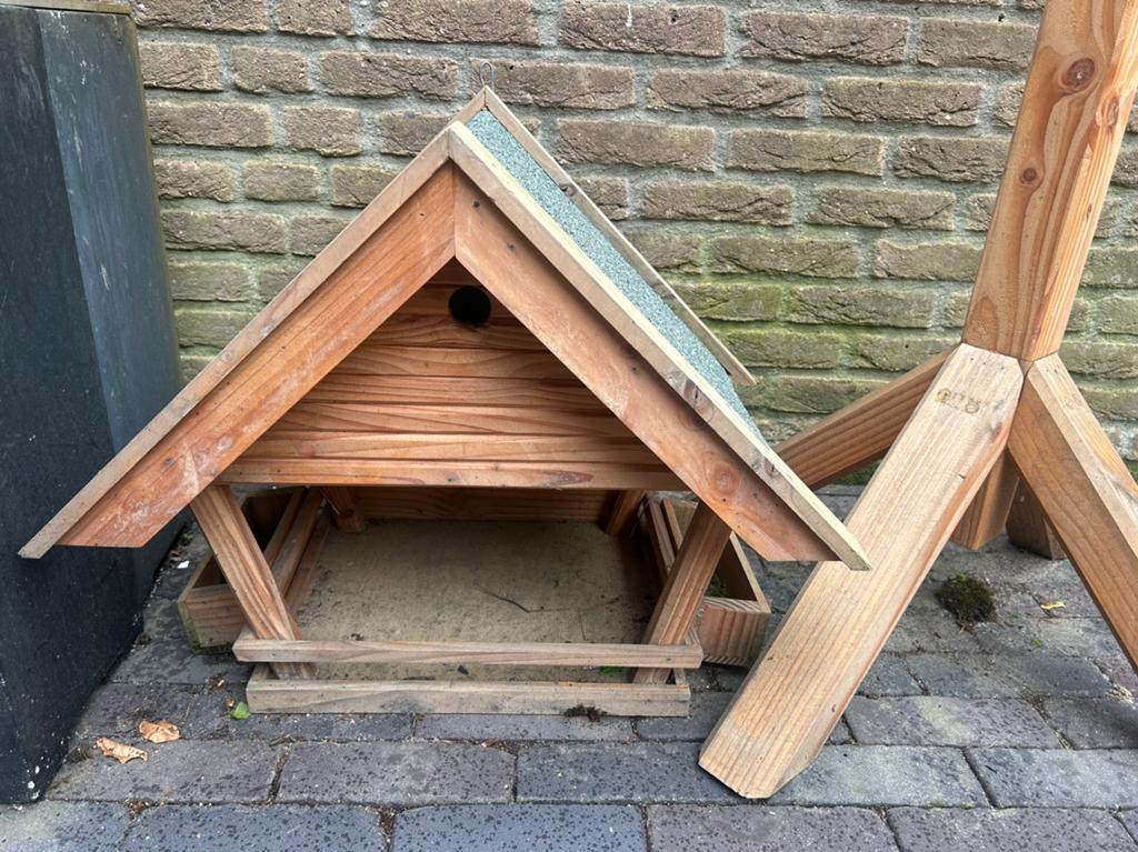 Groot vogel voeder huis, Ophalen, Nieuw
