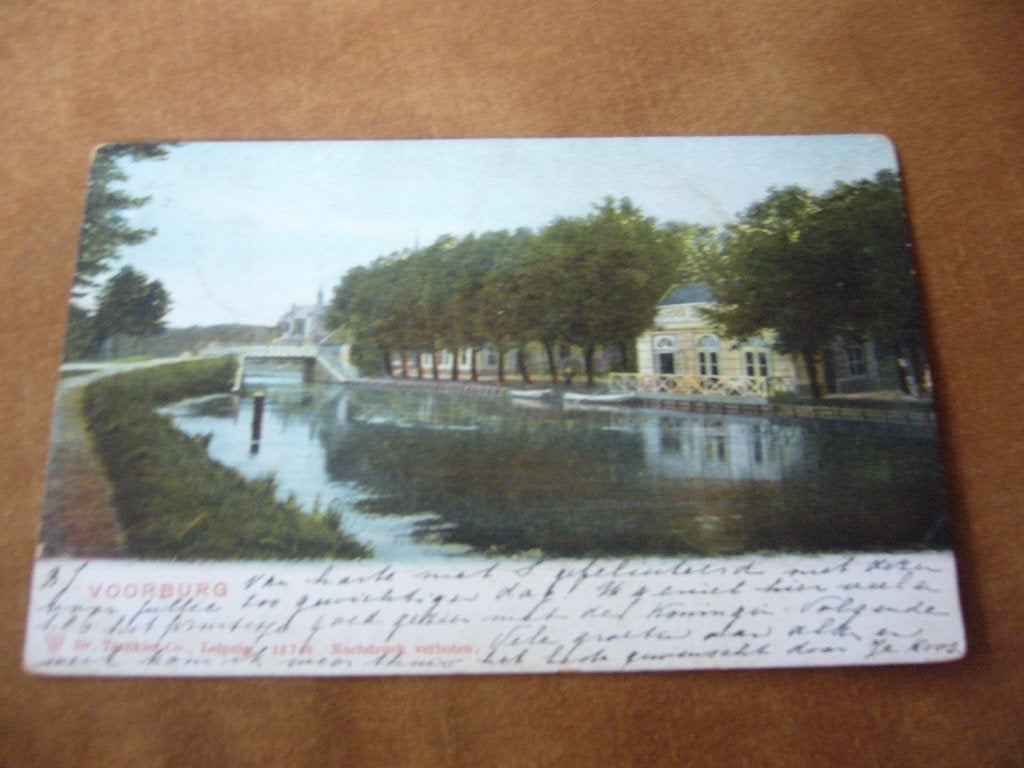 VOORBURG  =  BRIEFKAART 1909, Ophalen of Verzenden, Voor 1920, Gelopen, Zuid-Holland