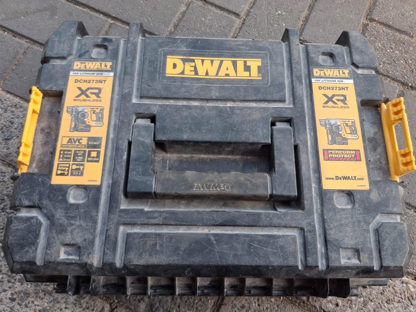 Dewalt TSTAK gereedschapskoffer met houten inzet, Ophalen, Gebruikt