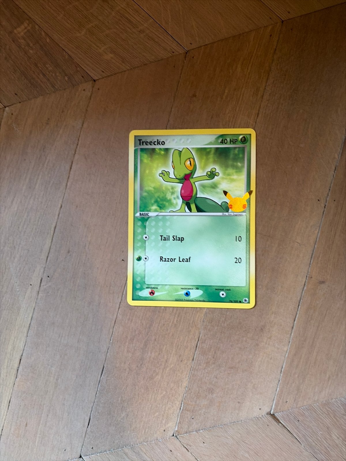 Treecko Pokémon kaart - 40 HP, Ophalen of Verzenden, Gebruikt, Losse kaart