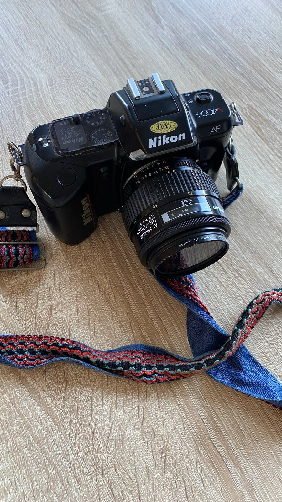 Nikon N4004 analoge spiegelreflexcamera met 210mm telelens, Ophalen of Verzenden, Gebruikt, Spiegelreflex, Nikon