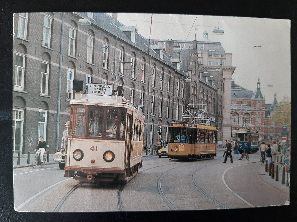 Kleine Gartmanplantsoen, Amsterdam, oude trams/publiek, 1981, Verzenden, 1980 tot heden, Gelopen, Noord-Holland