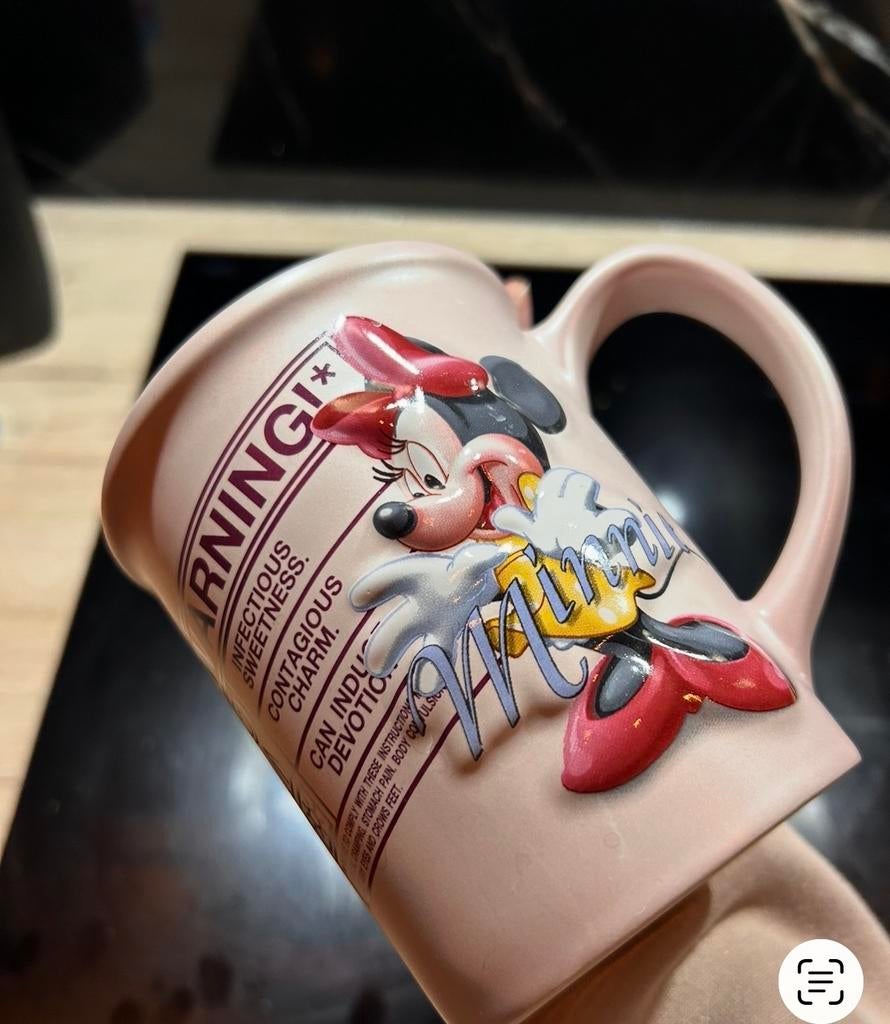 Grote Minnie Mouse beker - Disneyland Parijs - Servies, Ophalen of Verzenden, Mickey Mouse, Zo goed als nieuw, Servies