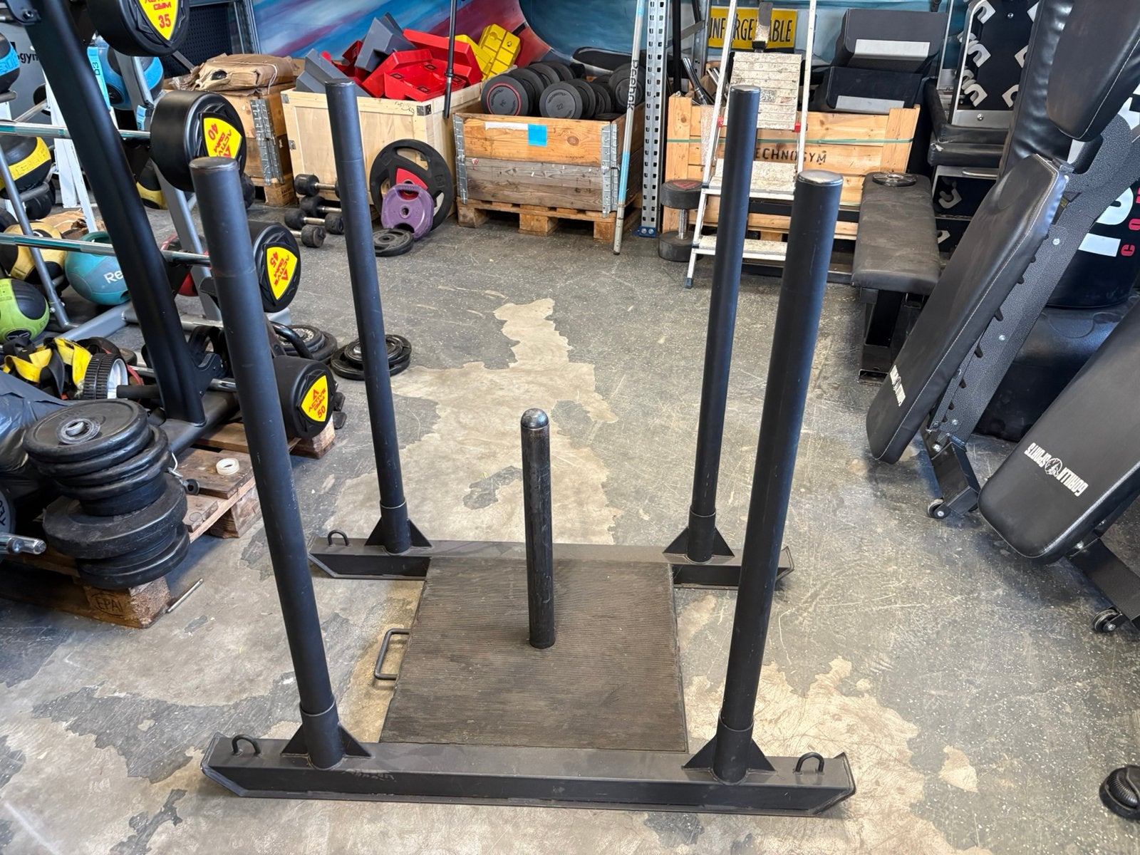 Power sled met sprint track 2 x 10 m kunstgras, Ophalen, Sprintrack, Gebruikt, Powersled