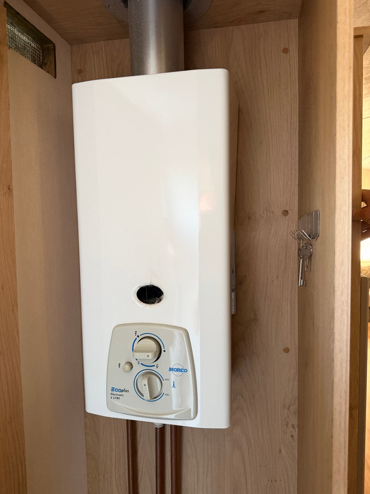 Morco EcoPlus D-61B Geiser. Goed werkend., Doe-het-zelf en Verbouw, Geisers en Boilers, Gebruikt, Geiser, Ophalen of Verzenden