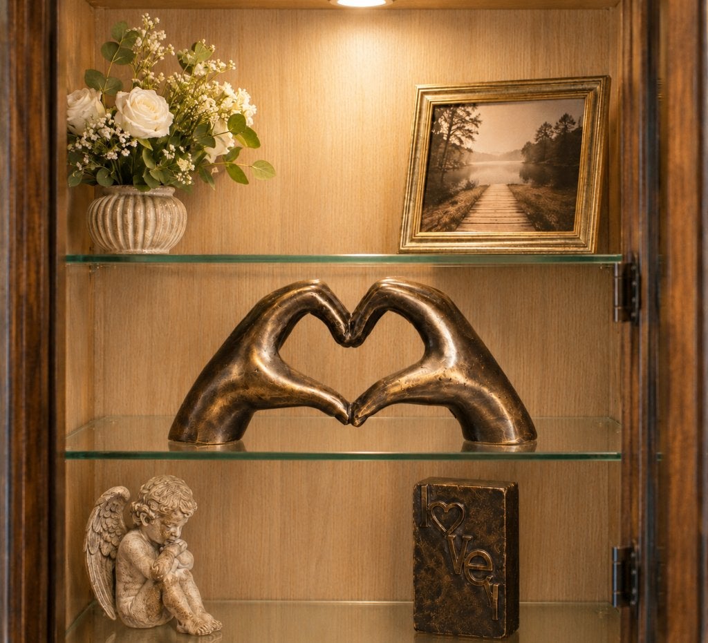 HANDEN MAKEN HART / bronzen beeld, Antiek en Kunst, Kunst | Beelden en Houtsnijwerken, Ophalen of Verzenden, Brons, Beeld