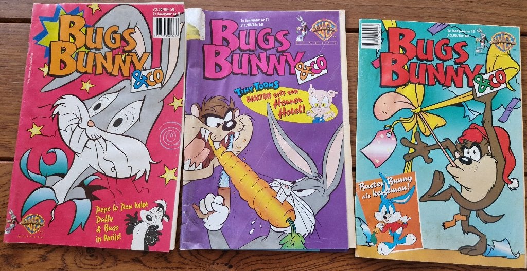 Tijdschrift Bugs Bunny (3 voor 1 euro), Boeken, Stripboeken, Meerdere stripboeken, Ophalen of Verzenden, Gelezen
