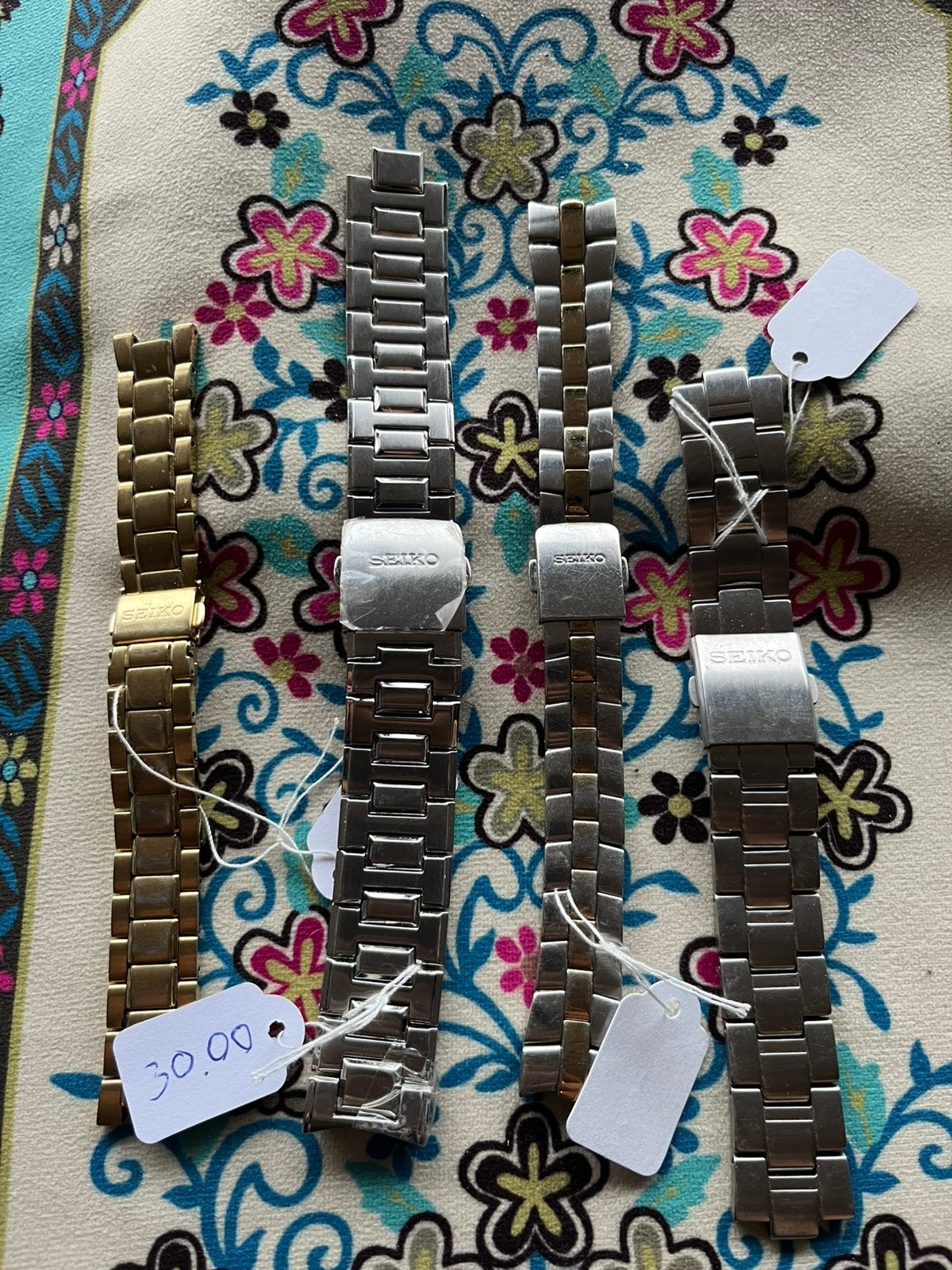 Seiko bandjes, Ophalen of Verzenden, Zo goed als nieuw, Zwart, IOS