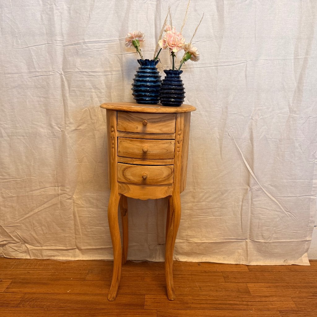 ladekastje teak  - 35 x 35 cm - 3 lades - Gratis bezorgd, Huis en Inrichting, TTM Wonen, Meubels – (Perzische) Tapijten en Woonaccessoires