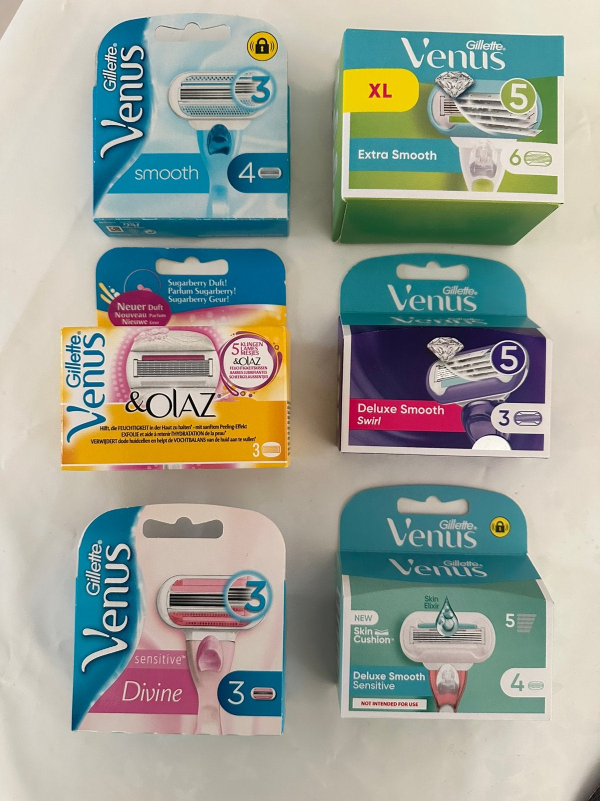 Gillette Venus verpakkingen, Ophalen, Nieuw, Overige typen
