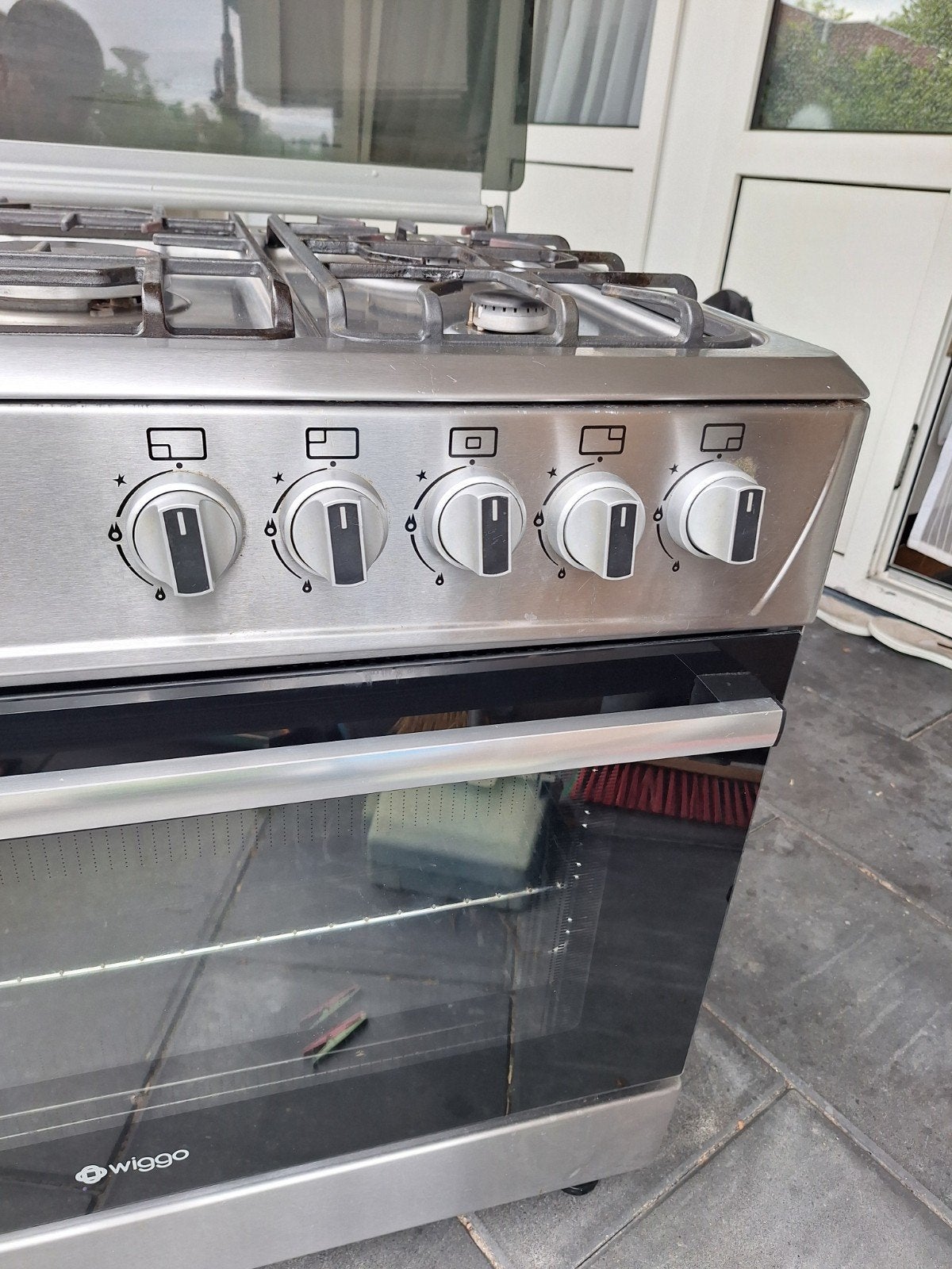 Wiggo Vrijstaand Gasfornuis met Oven - Zo goed als nieuw, Witgoed en Apparatuur, Fornuizen, 60 cm of meer, Ophalen of Verzenden
