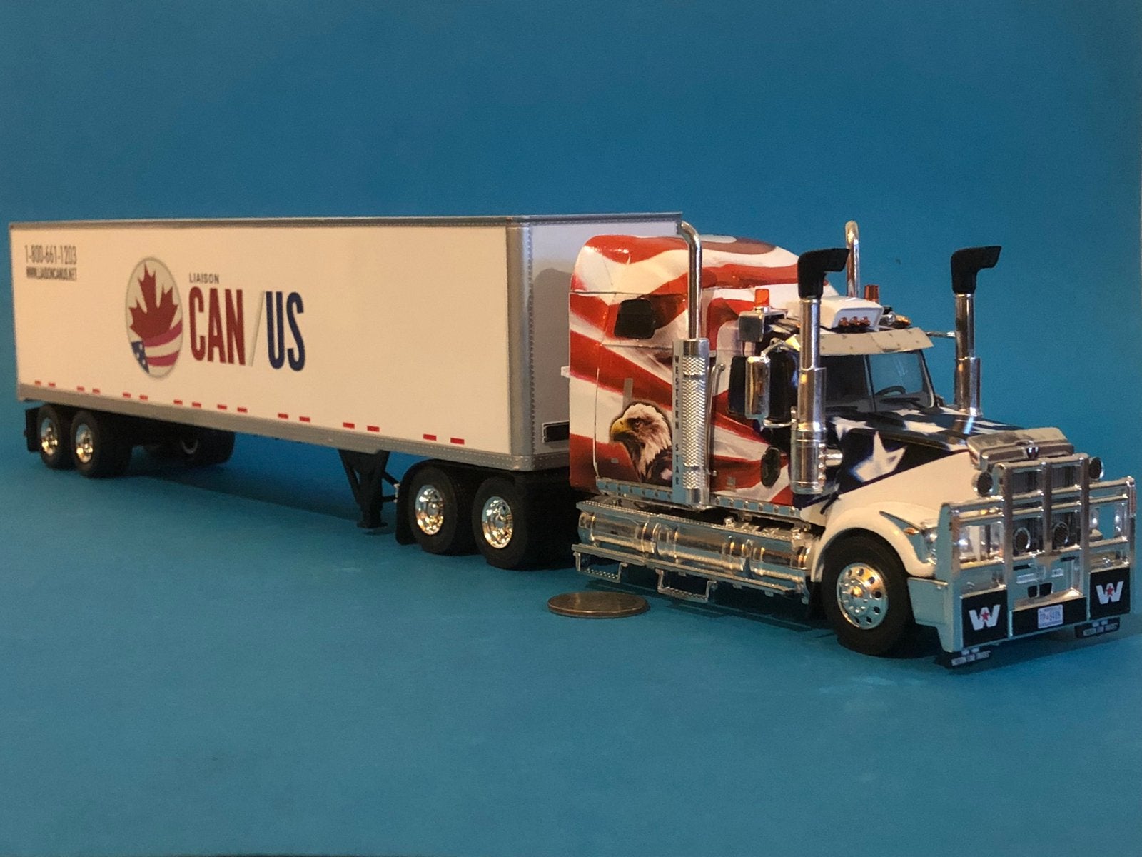 Western Star 4900 & lange trailer! Nieuw & doos! KIJK!, Ophalen of Verzenden, Nieuw, Bus of Vrachtwagen, Overige merken