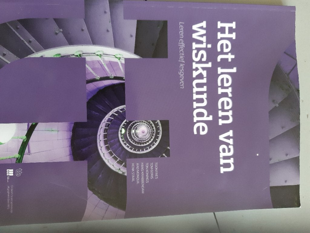 Het leren van wiskunde, Boeken, Toon Feas, Zo goed als nieuw, Beta, HBO