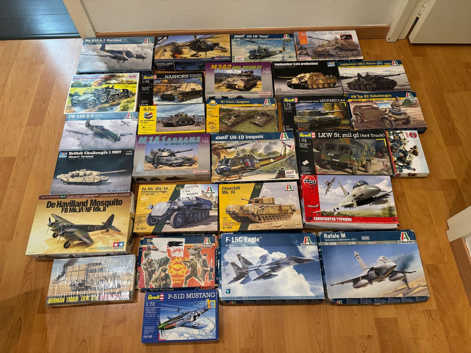 Grote partij modelbouwdozen: Tamiya-Airfix-Dragon-Trumpeter, Overige merken, 1:50 of kleiner, Overige typen, Ophalen of Verzenden